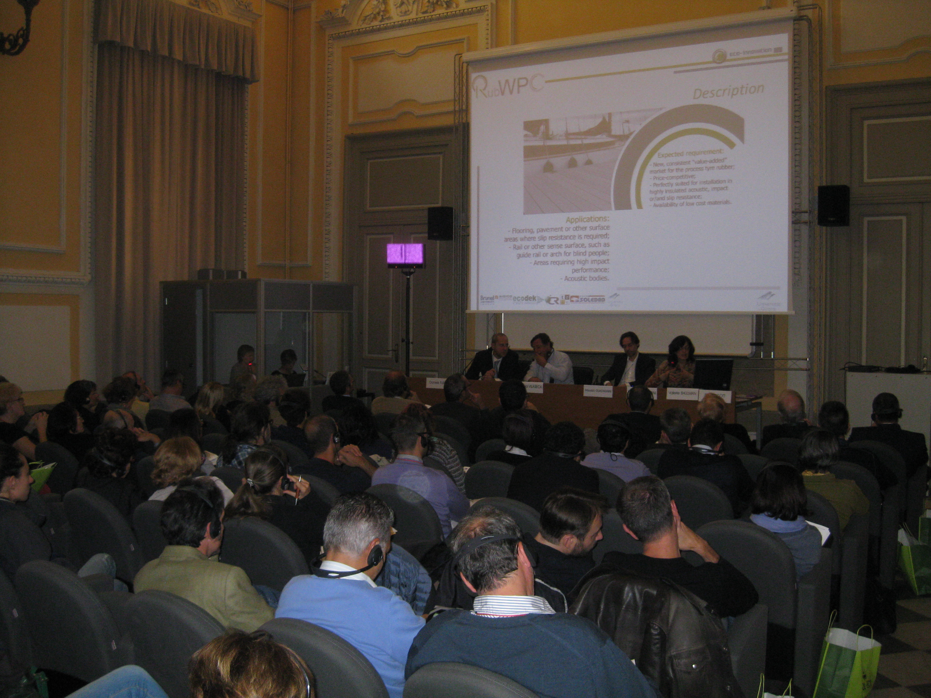 RubWPC @ International Seminar for Safer and more Sustainable City Life in Turin