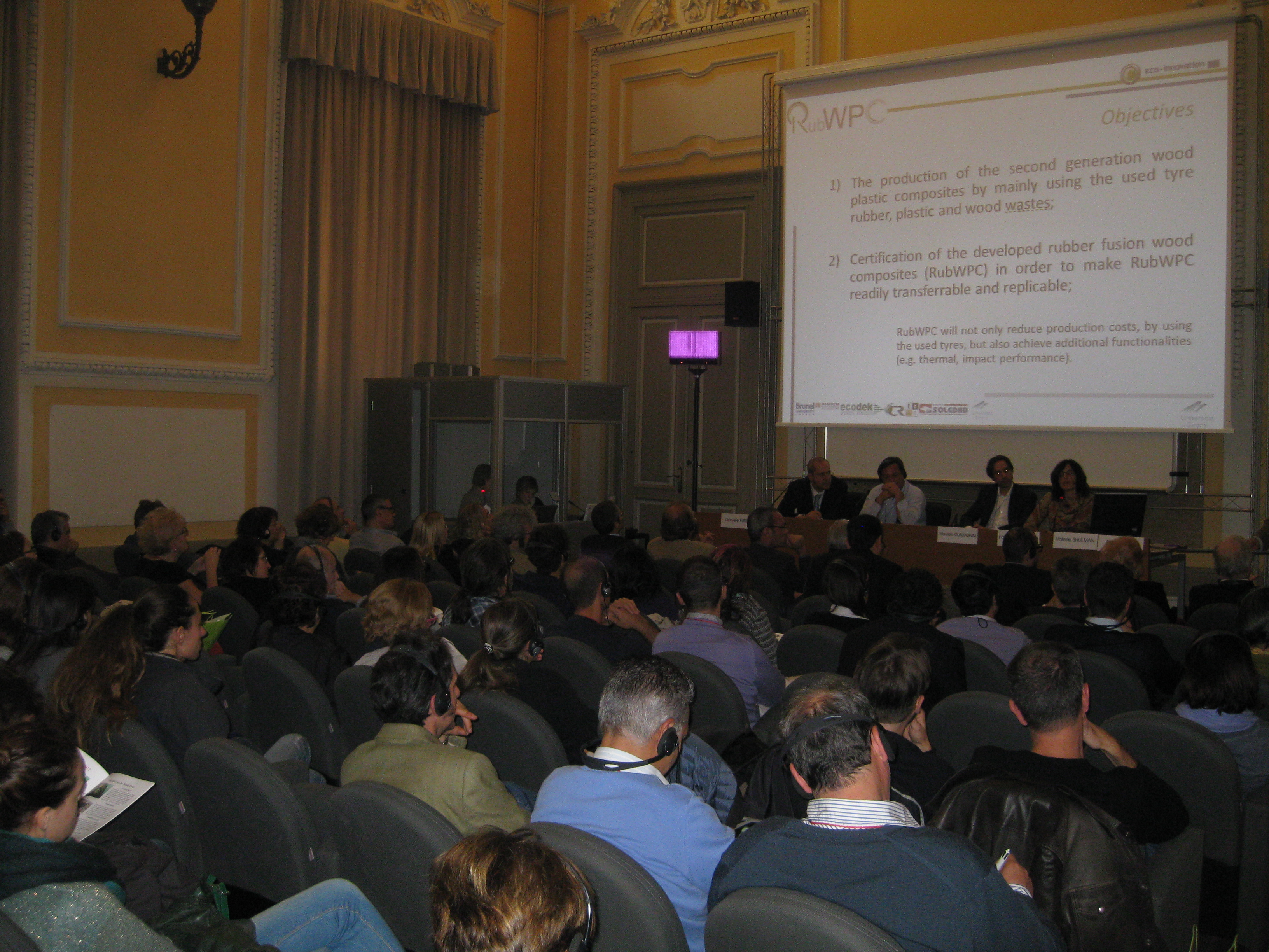 RubWPC @ International Seminar for Safer and more Sustainable City Life in Turin